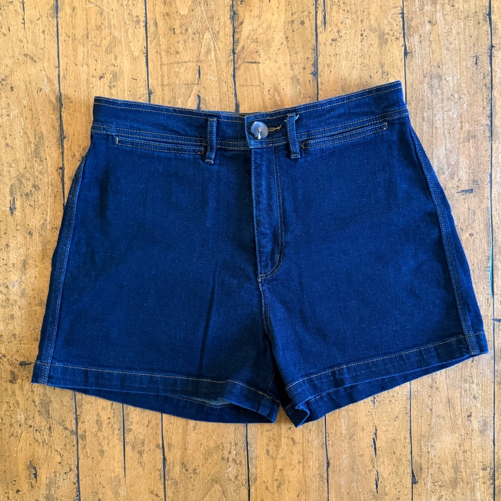 LOFT Dark Blue Jean Shorts